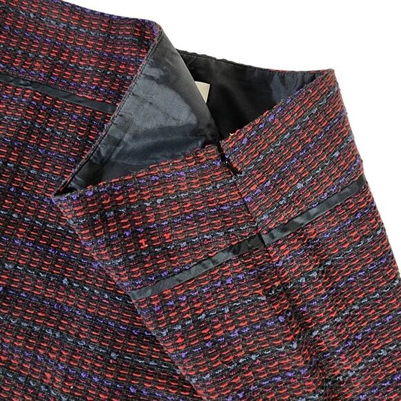 ANN TAYLOR LOFT Eggplant Purple Tweed Mini Skirt - Picture 4 of 11